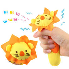 2019 Baby Rattles Mobiles Soft Cat Tiger Plush Doll Sticks Crib Bed Hanging Animal Toy Doll Kids Toy K0037 2024 - buy cheap