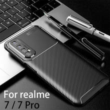 Чехол для Realme 7 Pro, чехол-бампер для Oppo Realme7 7pro Realme7pro, защитный чехол для телефона, силиконовый матовый мягкий чехол, аксессуары 2024 - купить недорого