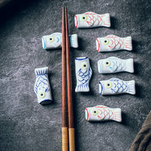 Soporte de cerámica para palillos japoneses, soporte para almohada, tenedor, cuchara, estante, mesa de cena, utensilio de cocina 2024 - compra barato