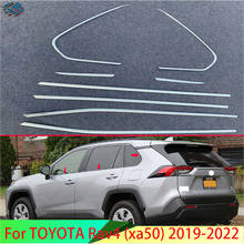 For TOYOTA Rav4 2019-2022 Decorate Accessories Body Styling Stick Stainless Steel Window Garnish Window Strip Trim 2024 - buy cheap