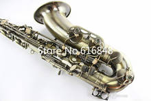 Frete Grátis Bb Sintonia Saxofone Tenor Bronze Instrumentos Musicais Sax Com Acessórios Bocal de Cobre Antigo Superfície Plana B 2024 - compre barato