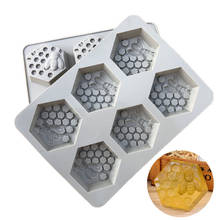 New Creative 6 Holes Honey Bee Honeycomb Silicone Soap Mold DIY Handmade 3D Cake Mould Easy To Demolding Soap Making Craft K131 2024 - buy cheap