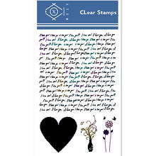 Прозрачные штампы 11*16 см с надписью «Love»/Силиконовые пломбы, роликовые штампы для «сделай сам», скрапбукинга, фотоальбома, изготовления открыток 2024 - купить недорого