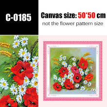 3d Ribbon Embroidery diy Decorative Painting Flowers Needlework Kits Handmade Home Accessories Fashion Pattern Wall Decor C-0185 2024 - buy cheap