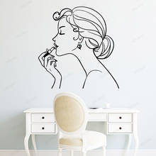 Adesivo de manicure à prova d'água, adesivo de manicure com maquiagem para decoração de casa, salão de beleza e arte de parede, quarto e mural wu140 2024 - compre barato