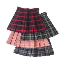 Faldas plisadas de cuadros para mujer, minifaldas cortas de cintura alta, estilo Preppy Harajuku, para verano 2024 - compra barato