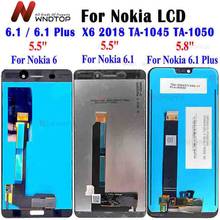 Para Nokia6 Nokia 6,1 LCD pantalla Digitalizador de pantalla táctil X6 2018 TA-1045 TA-1050 para Nokia 6,1 Plus reemplazo de la pantalla LCD 2024 - compra barato