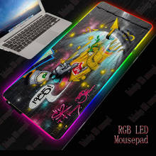 Mousepad grande com luz led antiderrapante, 40*90cm, rgb, acessórios de jogos, laptop, pc, luzes, xxg, teclado, mesa, apoio 2024 - compre barato