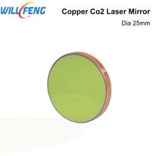 Will Feng Diameter 25mm Copper Reflect Mirror 3pcs/lot Cu Laser Mirror For Co2 Laser Cutter Engraving Machine 2024 - buy cheap