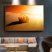 Emblish-carteles de pared con paisaje de playa para sala de estar, decoración moderna para el hogar, imágenes, pintura en lienzo, 1 pieza 2024 - compra barato
