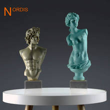 HHT-escultura de personaje creativo nórdico para decoración, estatua de David Venus, sala de estar adorno para, oficina, artesanía de resina para el hogar 2024 - compra barato