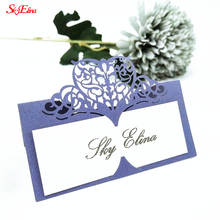 50 Uds. De tarjetas de lugar de invitados para mesa de fiesta, decoración de recuerdo, tarjeta de boda, suministros de fiesta de cumpleaños, asientos de decoración, 5zSH871-50 2024 - compra barato