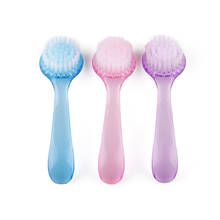 1PC Plastic Soft Nail Cleaning Brush Dust Powder Remove Round Head Brushes for Nail Art Care UV Gel Manicure Random Color 2024 - buy cheap