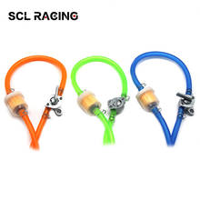 SCL Racing Universal 6mm Motorcycle Petrol Fuel Tap Inline Petcock Switch + 1M Fuel Pipe Hose + 1pc Oil Filters+ 4pcs Clips 2024 - buy cheap