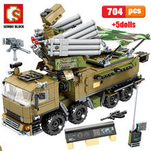 SEMBO SWAT Team WW2 Helicopter Model Building Blocks Military Tank Truck City Police Figures Bricks Toys For Children 2024 - buy cheap