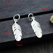 Buyee 925 Sterling Silver DIY Jewelry Findings Curved Feather Charms Jewelry Accessories for Bracelets Women DIY Jewelry Making 2024 - buy cheap