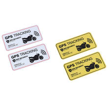 2pcs Warning lable GPS TRACKING Alarm system sticker Anti-Theft sticker reflective vinyl sticker for car motocrclye bike 8cmX4cm 2024 - buy cheap