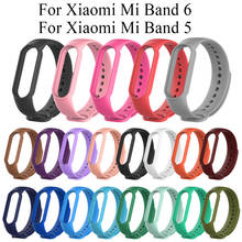 Soft Silicone sport original Straps watchband for Xiaomi Mi Band 6 smart Watch band replacement bracelets for Xiaomi Mi Band 5 2024 - buy cheap