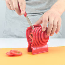 New tomato holder slicer cut into slices for Potato lemon cutter helper fruit vegetable tools Kitchen Accessories 2024 - buy cheap