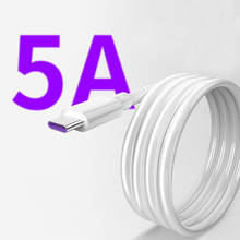 Cable USB tipo C de 1m, 1,5 m, 2m, Cable de carga rápida 5A para Huawei p20 5A, Honor V10 2024 - compra barato