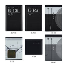 10 Pcs Original High Capacity Phone Battery BL-5C BL-5CB BL-5CA BL-4C BL-5B BP-6X For Nokia Bl 5C 5CB 5CA 5B 4C BP 6X Batteries 2024 - buy cheap