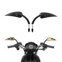 Мотоциклетные зеркала заднего вида 8 мм для Harley Sportster XL 1200 883 Low Rider Sport Glide 2024 - купить недорого