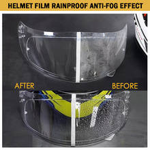 Universal Motorcycle Helmet Clear Anti-rain Anti-fog Patch Film Lens Visor Fog Resistant For Motorcycle Moto Racing Accessories 2024 - buy cheap