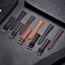 Classic Business Watch Strap 16mm 18mm 20mm 22mm 24mm Soft Genuine Leather Watchbands Calfskin Men Women Replace Watch Band 2024 - buy cheap