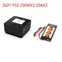 Carregador inteligente para rc 1-6s lipo, para drone de corrida isdt p10 250wx2 10ax2 e xt60 com canal duplo, paralelo c dc 2024 - compre barato