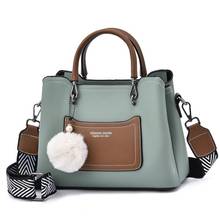 Moda cor combinando bolsa feminina 2021 nova tote ocasional de alta qualidade carta das mulheres mensageiro bolsa ombro bolsos mujer 2024 - compre barato