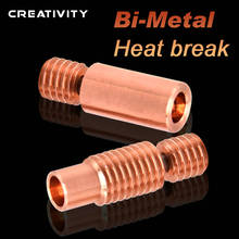 Rotura de calor Bimetal para E3D V6 HOTEND, bloque de calentador para Prusa i3 MK3 Break, filamento suave de 1,75 MM 2024 - compra barato