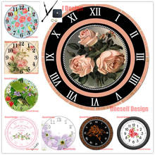 new Christmas gift 5d diamond painting clock flower 5d diamond embroidery full set clock Christmas gift for home wall sticker 2024 - buy cheap