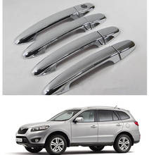 For Hyundai Santa Fe 2007 2008 2009 2010 2011 2012 CHROME CAR DOOR HANDLE COVER TRIM MOLDING Free Drop Shipping 2024 - buy cheap