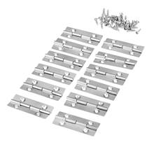 Mini bisagra a tope para cajón de armario, para muebles, cocina, ventana, puerta, bisagra pequeña con tornillos, accesorios para muebles, 15x35mm, 12 Uds. 2024 - compra barato