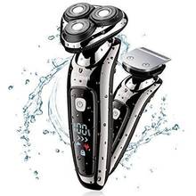 professional men's electric shaver kit electric razor for men beard rechargeable rotary facial shaving machine fully washable 2024 - buy cheap