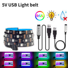 Tiras de luces Led USB 5050, lámpara de iluminación para luces de neón, retroiluminación de TV, decoración de fiesta, cinta Flexible de diodo de 1M, 2M, 3M, 5M, DC5V 2024 - compra barato