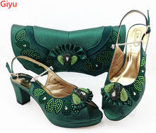 doershow  Italian matching D. green shoe and bag set african wedding shoe and bag sets!HBZ1-27 2024 - buy cheap