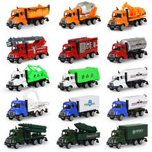 Carro de engenharia modelo de caminhão, 5 tipos, brinquedos para meninos, simulação de escavadeira, veículos de fogo, crianças, montessori, presente de brinquedo 2024 - compre barato
