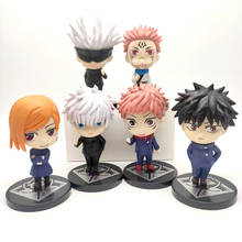 6Pcs/set Anime Jujutsu Kaisen Figures Itadori Yuji Fushiguro Megumi Action Figure Gojo Satoru Kugisaki Nobara PVC Model Toys Dol 2024 - buy cheap