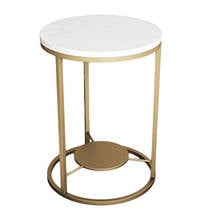 Simple Tieyi Small Tea Table Modern Marble Small Apartment Living Room Sofa Corner Bedside Table 2024 - buy cheap