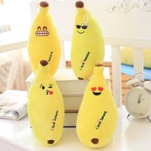 20CM Cute Plush Banana With Expression Pendant Soft Stuffed Fruit Dolls Small Plushie Kids Toys Home Decor 2024 - buy cheap