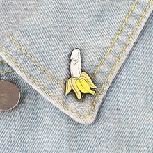 Funny Banana Enamel Pin Cartoon Fruit Brooches Button Badge Gift for Friends Lapel Pin Buckle Mini Jewelry Clothes Jeans Cap Bag 2024 - buy cheap