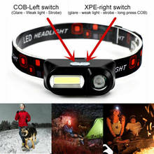 Outdoor camping Portable mini XPE+COB LED Headlamp USB charging Fishing headlights flashlight 2024 - buy cheap