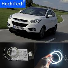 HochiTech для hyundai ix35 2010-2012 ультра яркий SMD белый светодиодный ангельские глазки 2600LM 12V halo Кольцо Комплект дневного света DRL 2024 - купить недорого