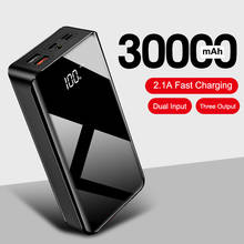 Portable 30000mAh Power Bank Battery Charger for iPhone 11 Samsung S20 Fast Charging Cell Phone External Battery Power Station 2024 - buy cheap