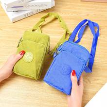 Three-layer Canvas Crossbody Bag Coin Purses Womens Key Card Phone Bag Short Wallet Zipper Purse Card Holder For Women 2024 - buy cheap