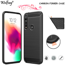 Carbon Fiber Cover For Motorola G8 Plus Case Silicone Rubber Shockproof Cover For Motorola Moto G8 Plus Case Moto G8 Plus Case 2024 - buy cheap