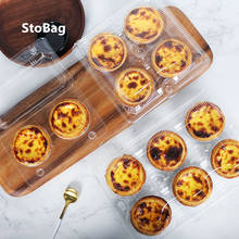 StoBag 50pcs Egg Tart Puff Transparent Plastic Packaging Box Disposable Packaging Blister Box Birthday Party Wedding Supplies 2024 - buy cheap