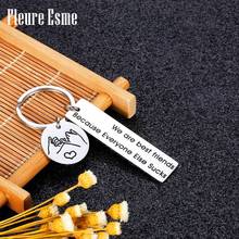 Best Friend Keychains Birthday Graduation Gifts for Friends BFF Soulmates Companion Friendship Brother Sister Key Ring 2024 - buy cheap