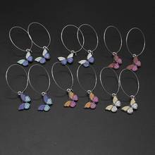 Brincos pingentes de borboleta, brincos redondos femininos, presentes de joias da moda 2020 2024 - compre barato